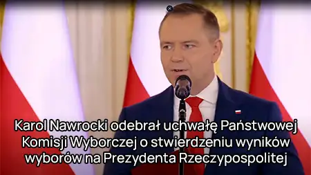 Karol Nawrocki Receives the Resolution of the National Electoral Commission
