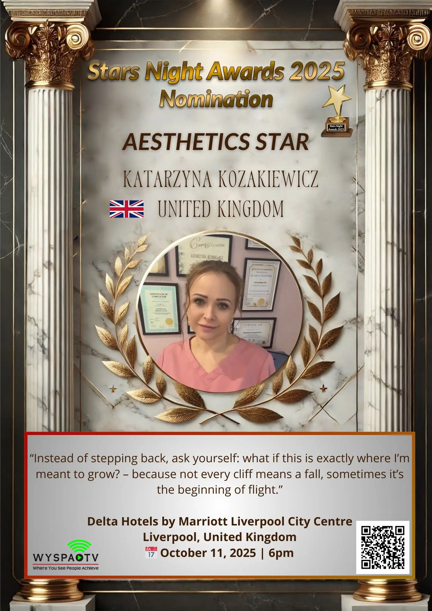 Katarzyna Kozakiewicz | NOMINATION in the category: "AESTHETICS STAR" | Stars Night Awards 2025