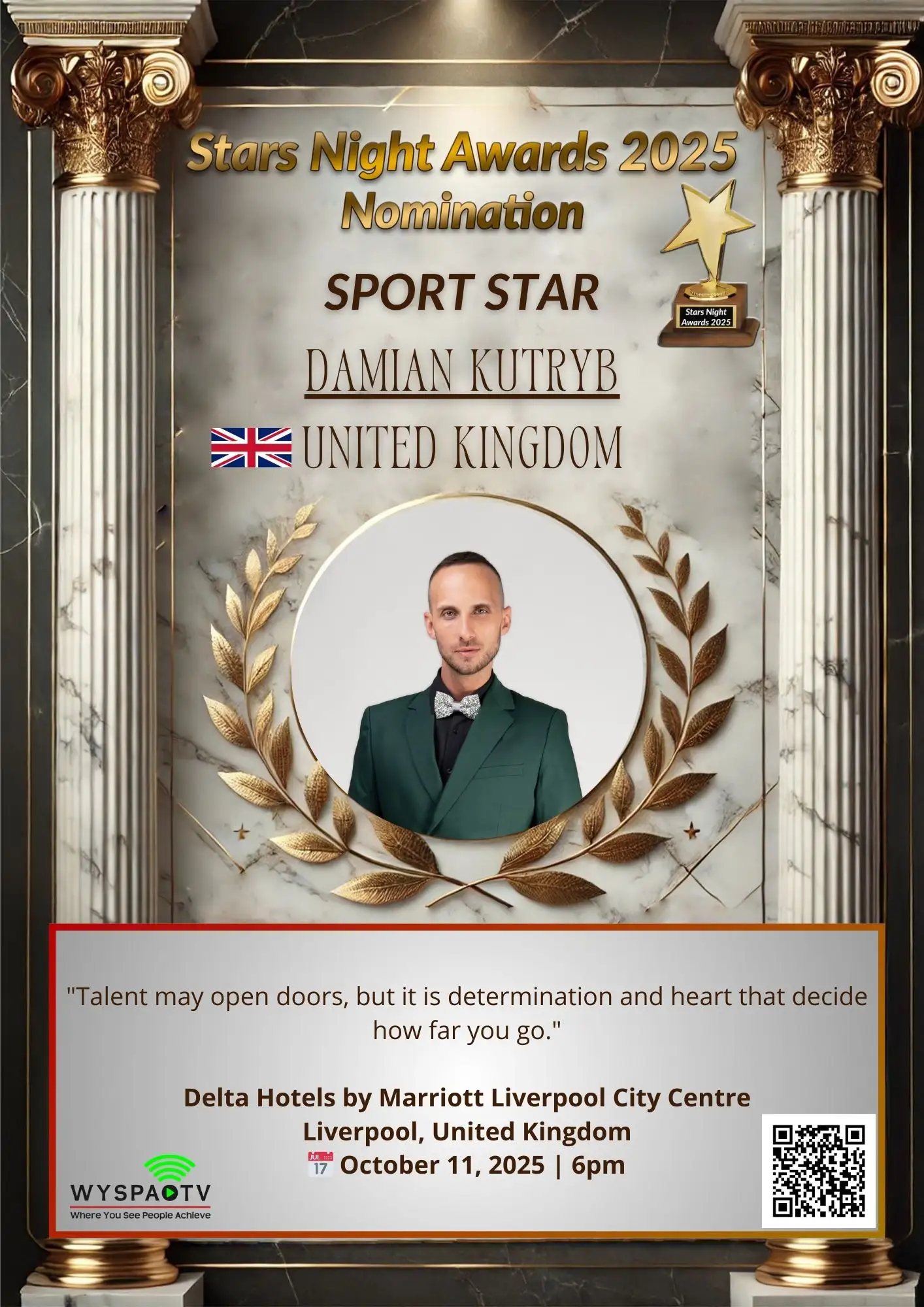Damian Kutryb | NOMINATION in the category: "SPORT STAR" | Stars Night Awards 2025