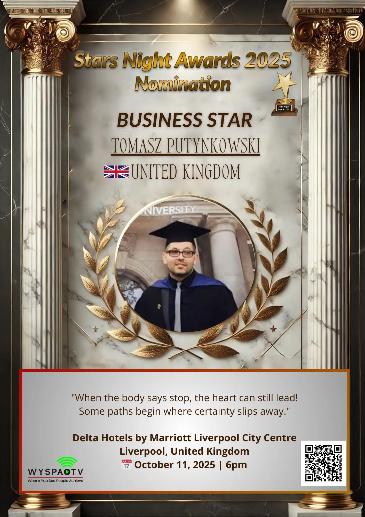 Tomasz Putynkowski | NOMINATION in the category: "BUSINESS STAR" | Stars Night Awards 2025