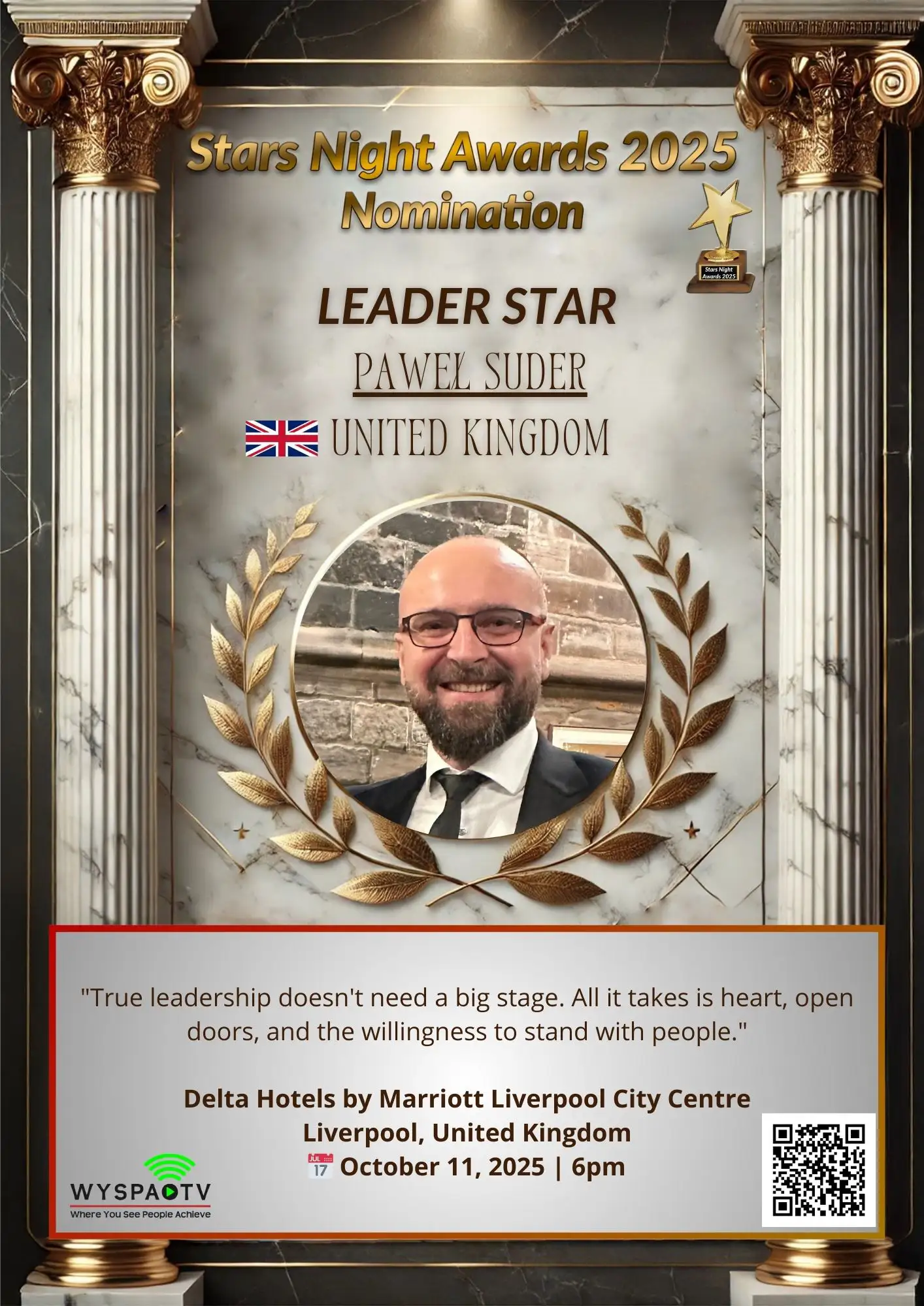 Paweł Suder | NOMINATION in the category: "LEADER STAR" | Stars Night Awards 2025